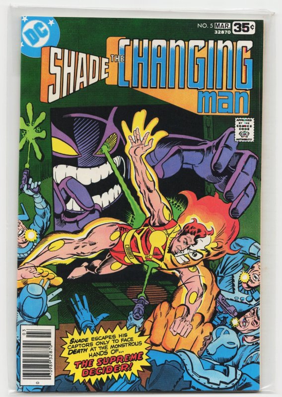 Shade, the Changing Man #5 (1978), raw, ungraded comic book — front cover
