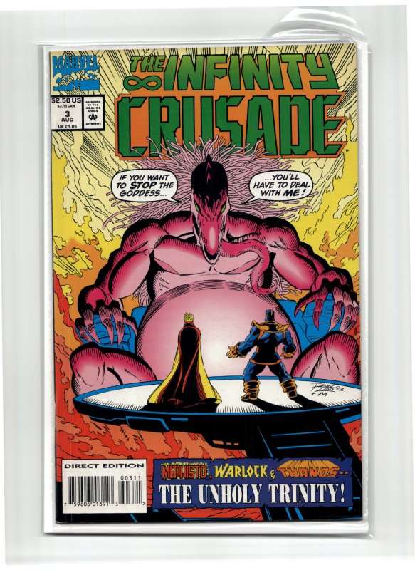 The Infinity Crusade #3 (Marvel Comics, 1993), raw, ungraded comic book — front cover