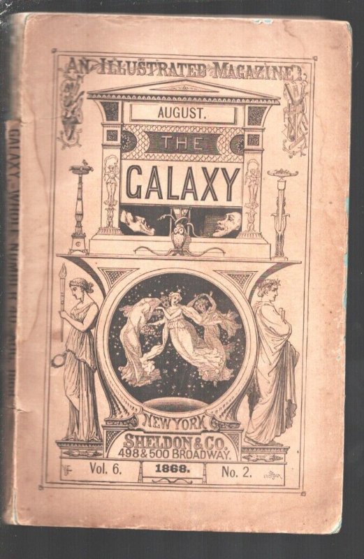 Pulp: The Galaxy 8/1868-Fantasy Cover-One of the Earliest of the Pulp Format..., raw, ungraded comic book — front cover