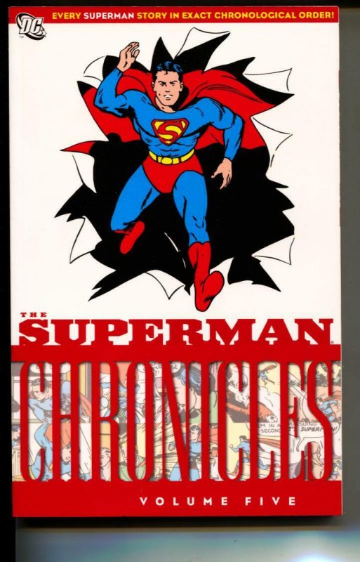 Superman Chronicles Volume 5 TPB Trade, raw, ungraded comic book — front cover