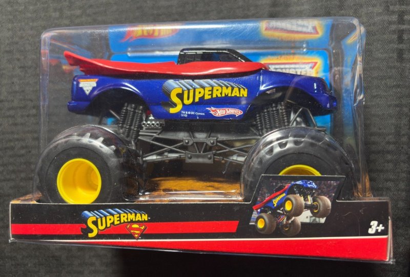 2010 Superman Hot Wheels Monster Truck Jam 1:24 MIB C-8.0 DC Comics (DC Comics, 2010), raw comic book in 8.0 condition — front cover