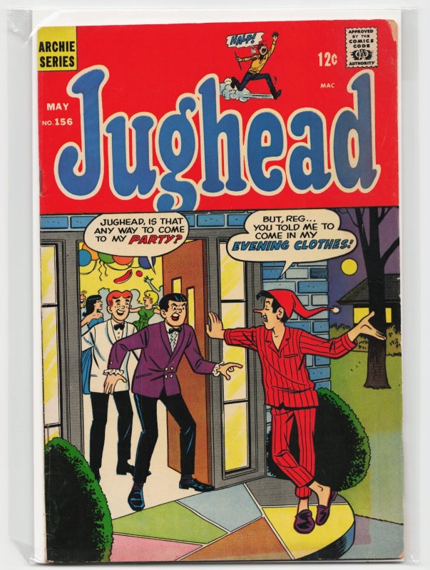 Jughead #156 (Archie Comics, 1968), raw, ungraded comic book — front cover