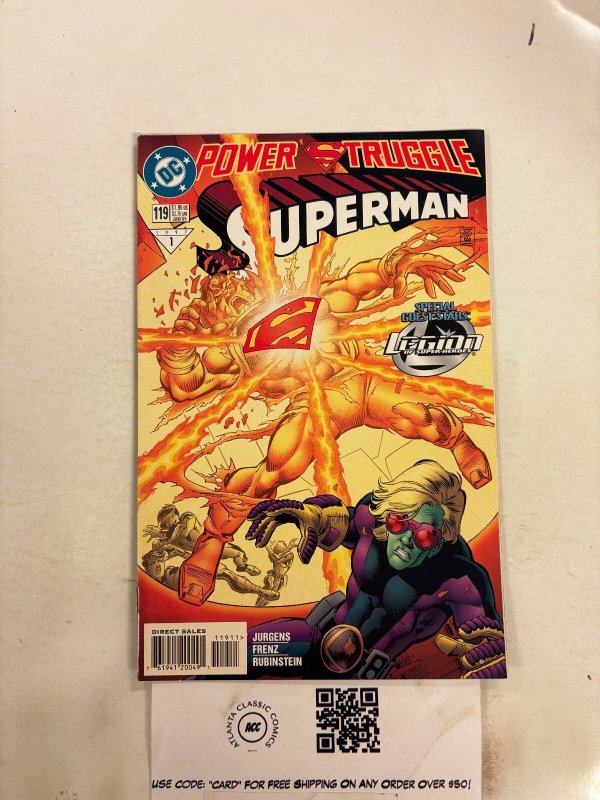 Superman #119 (DC Comics), raw comic book in NM condition — front cover