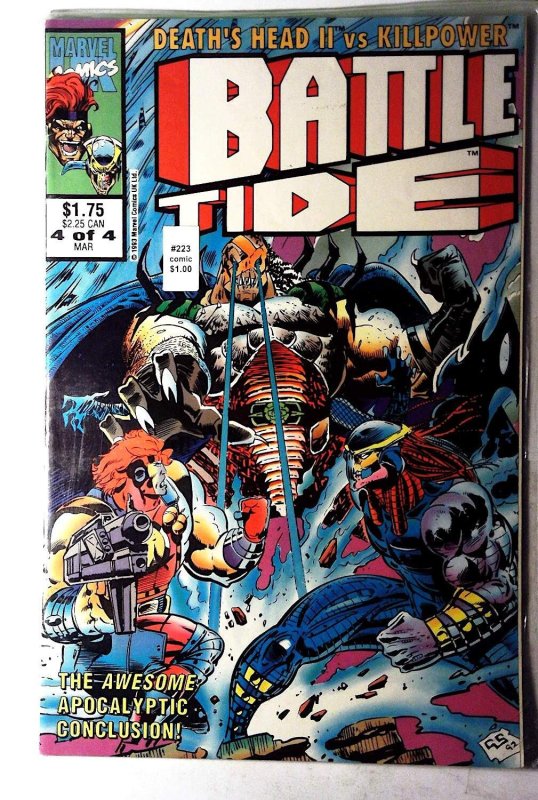 BattleTide #4 (Marvel Comics, 1993), raw, ungraded comic book — front cover