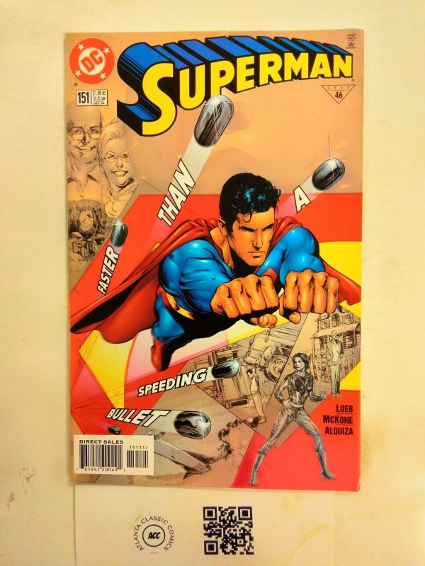 Superman #151 (DC Comics, 1962), raw comic book in NM condition — front cover