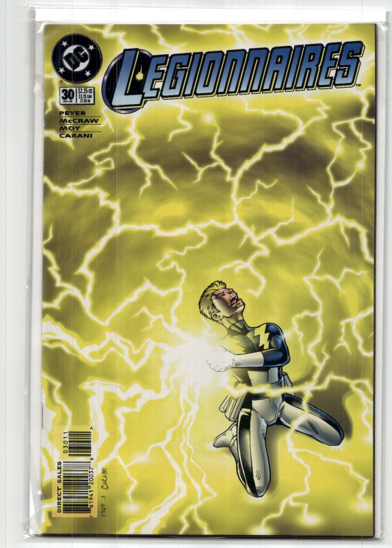 Legionnaires #30 (DC Comics, 1995), raw, ungraded comic book — front cover