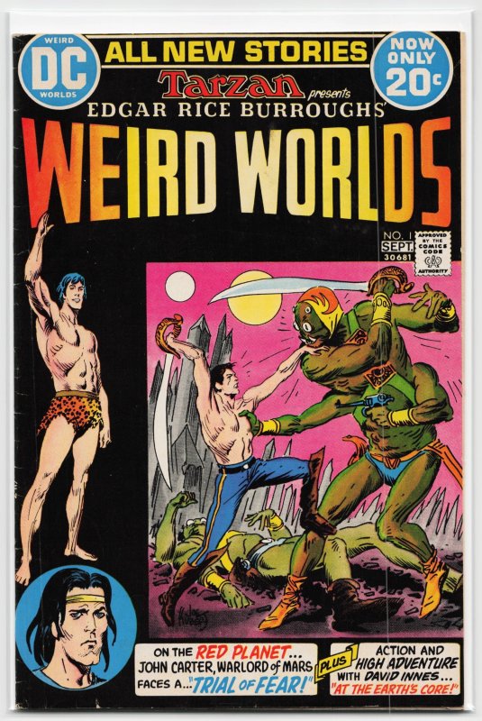 Weird Worlds #1 (Marvel Comics, 1972), raw, ungraded comic book — front cover