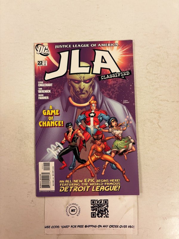 JLA Clazsified #22 (DC Comics), raw comic book in NM condition — front cover