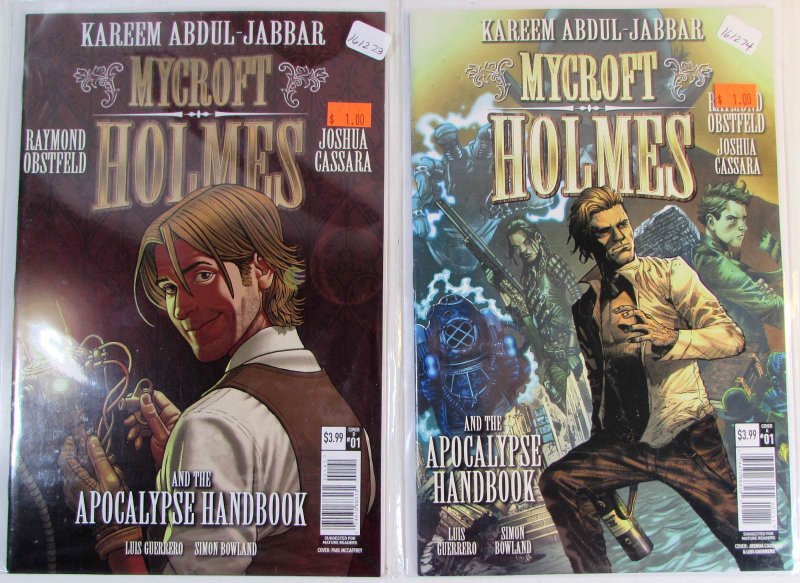 2016 Mycroft Lot of 2 #1, 1 d Titan Comics NM Holmes 1st Print Comic Books (Titan Comics, 2016), raw comic book in NM condition — front cover
