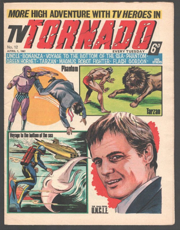 TV Tornado #12 (1967), raw, ungraded comic book — front cover