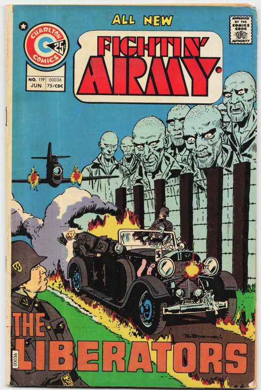 Fightin' Army #119 (Charlton Comics, 1975), raw, ungraded comic book — front cover