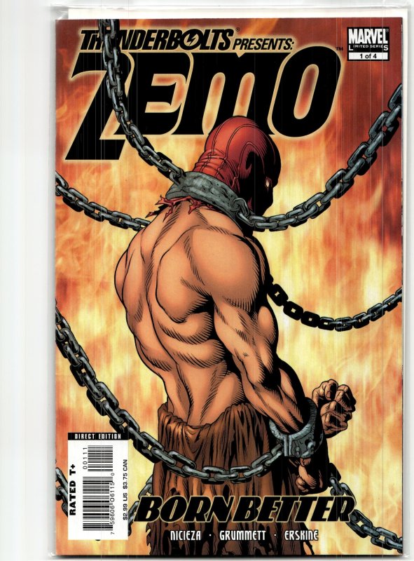Thunderbolts Presents: Zemo: Born Better #1 (Marvel Comics, 2007), raw, ungraded comic book — front cover