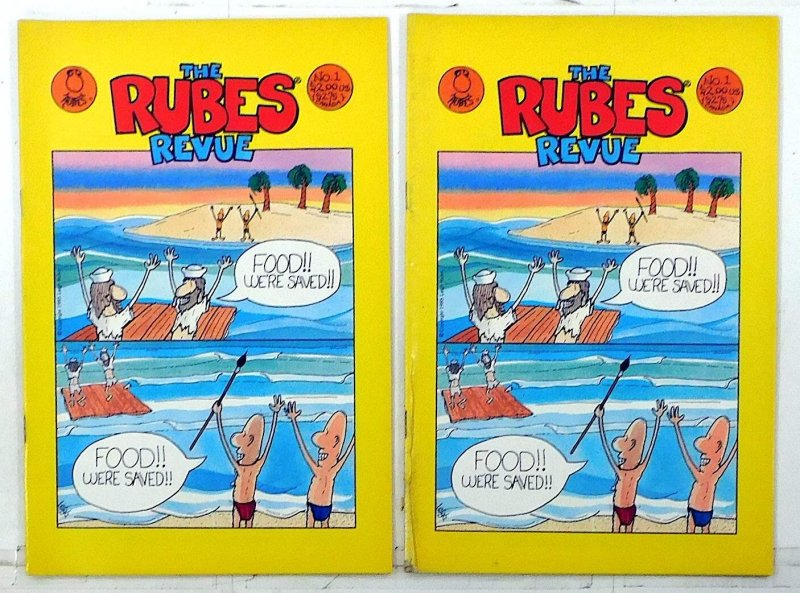 The Rubes Revue Lot of 2 #1 x2 (1986) Rubes 1st Print Comic Books (1986), raw, ungraded comic book — front cover