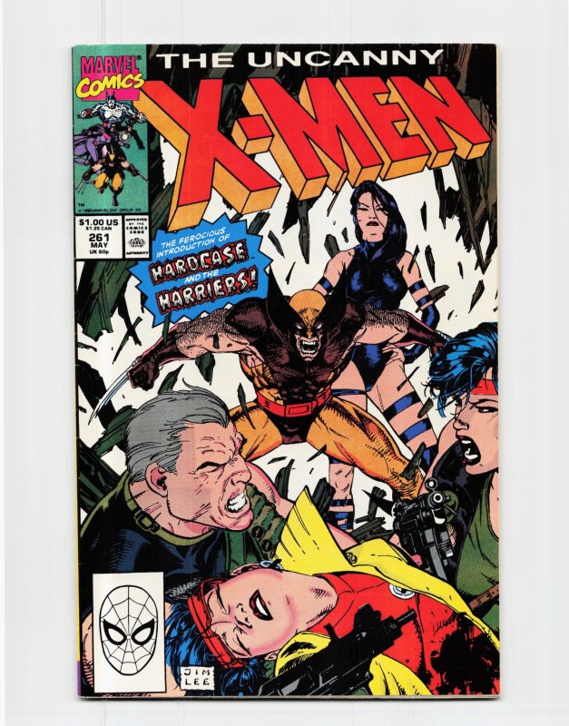 The Uncanny X-Men #261 (Marvel Comics, 1990), raw, ungraded comic book — front cover