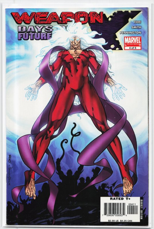 Weapon X: Days of Future Now #4 (2005), raw, ungraded comic book — front cover