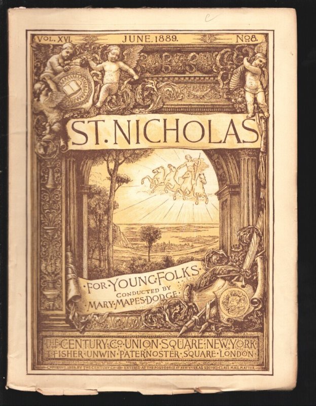 St. Nicholas 6/1889-Century-Alfred Brenon-A.B. Davies-R.B. Birch-Nice Art-vin... (Century Company), raw, ungraded comic book — front cover