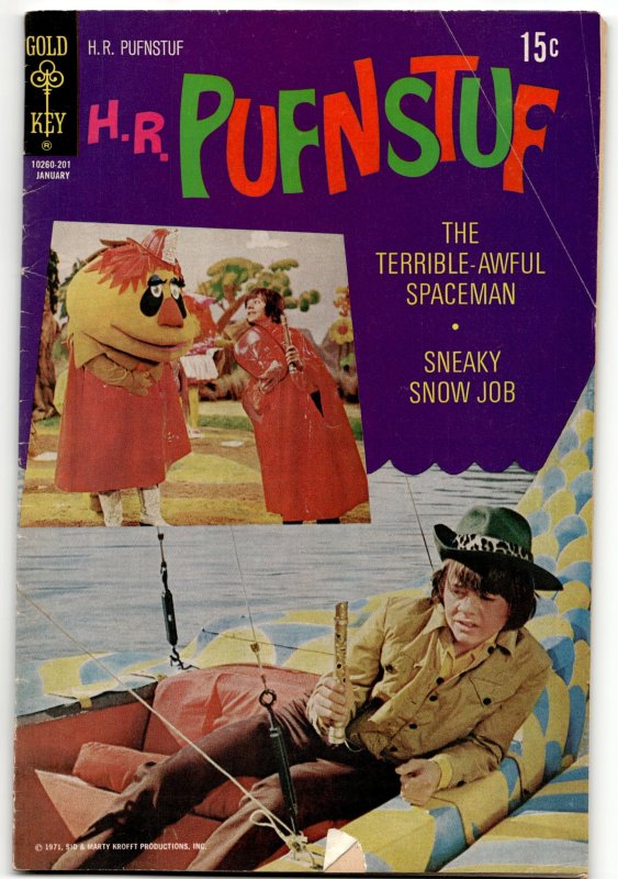 H. R. Pufnstuf #6 (1972), raw, ungraded comic book — front cover