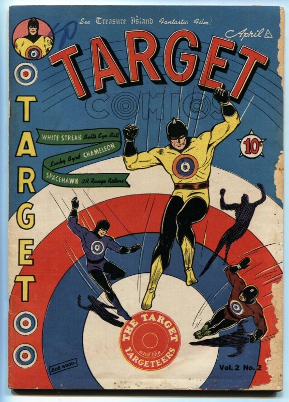 Target Vol 2 #2 (1941), raw, ungraded comic book — front cover