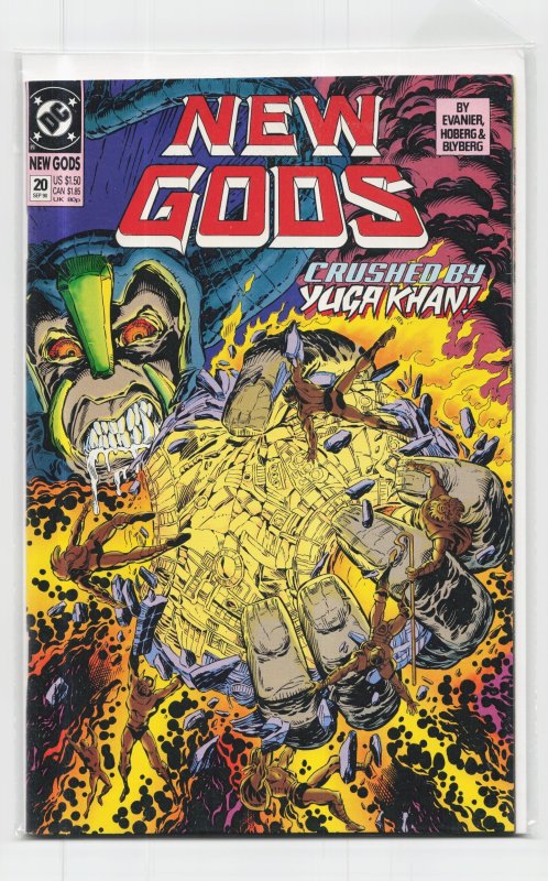 New Gods #20 (DC Comics, 1990), raw, ungraded comic book — front cover