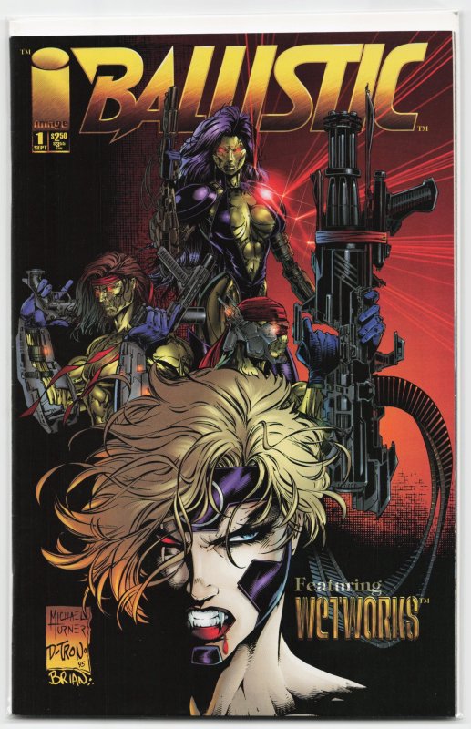 Ballistic #1 (Image Comics, 1995), raw, ungraded comic book — front cover