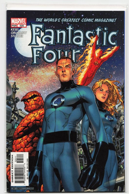 Fantastic Four #525 (Marvel Comics, 2005), raw, ungraded comic book — front cover