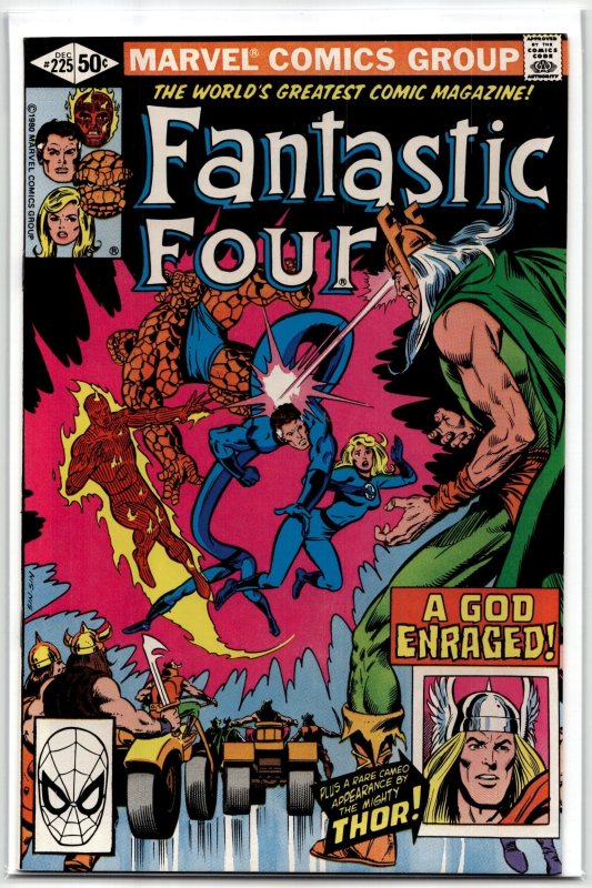 Fantastic Four #225 (Marvel Comics, 1980), raw, ungraded comic book — front cover
