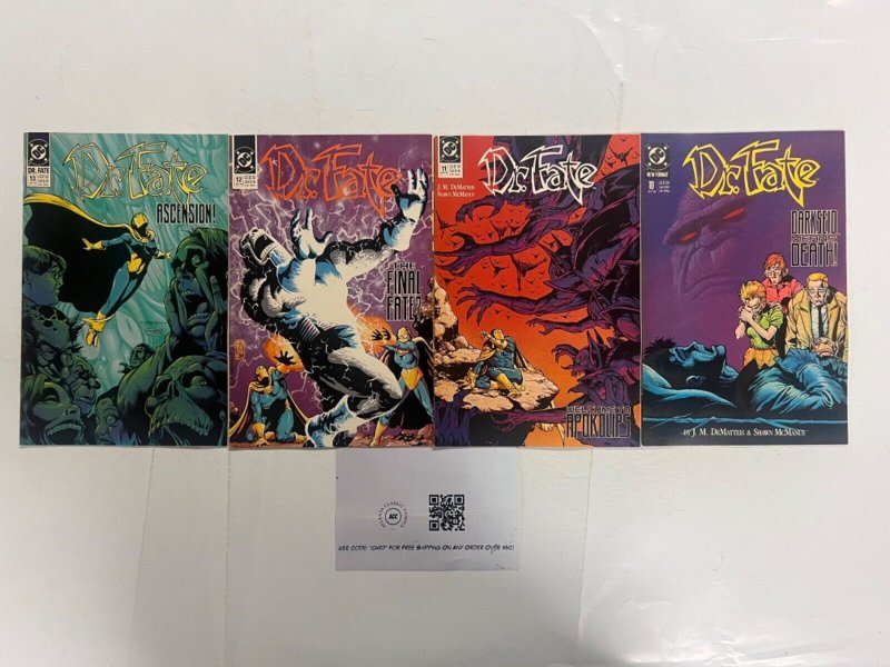 4 Dr. Fate DC Comic Books # 10 11 12 13 Superman Flash Wonder Woman 42 JS54, raw, ungraded comic book — front cover