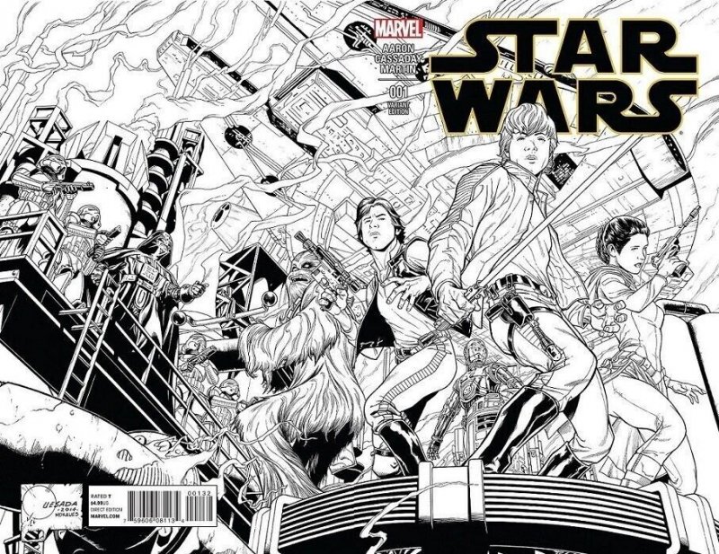 Star Wars #1 (Marvel Comics, 2015), raw comic book in NM condition — front cover