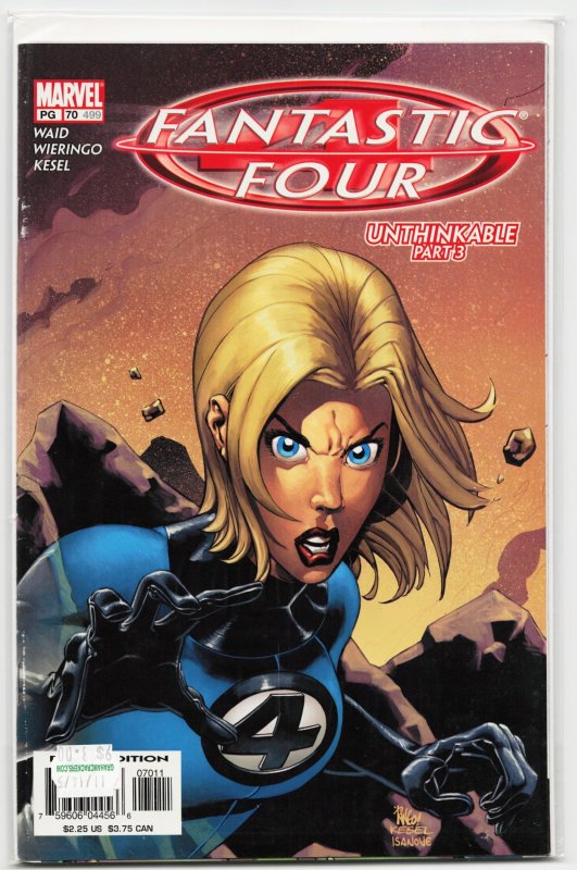 Fantastic Four #70 (Marvel Comics, 2003), raw, ungraded comic book — front cover