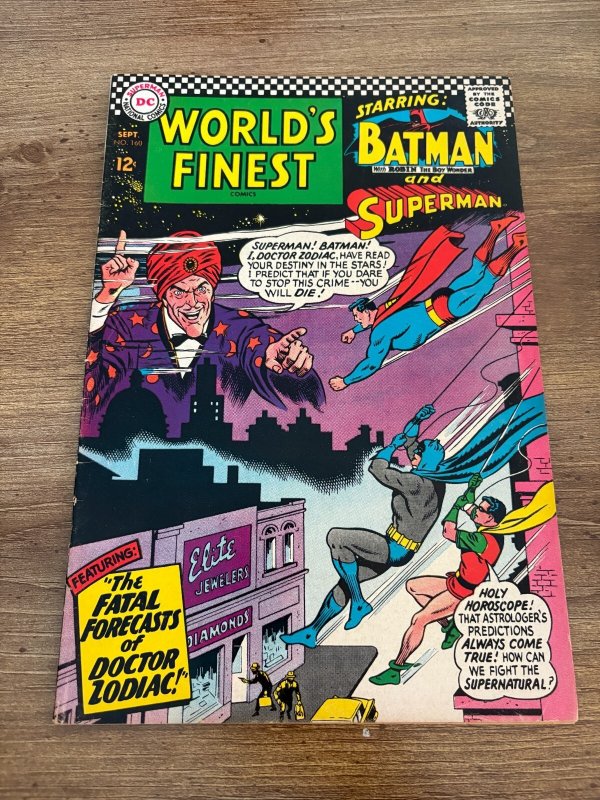 World's Finest Comics #160 (DC Comics), raw comic book in VF condition — front cover