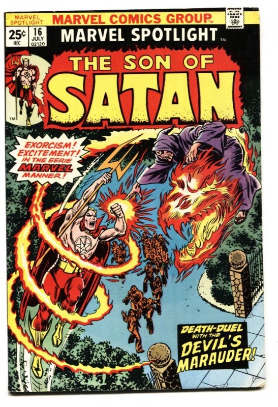 Marvel Spotlight #16 (Marvel Comics, 1973), raw comic book in VF- condition — front cover