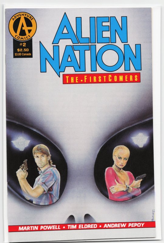 Alien Nation: The First Comers #2 (Dark Horse Comics, 1991), raw, ungraded comic book — front cover
