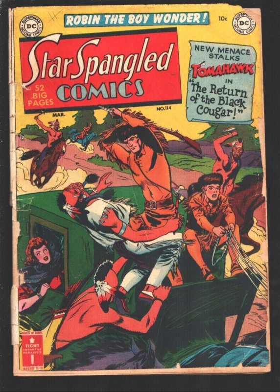 Star Spangled Comics #114 (DC Comics, 1951), raw, ungraded comic book — front cover