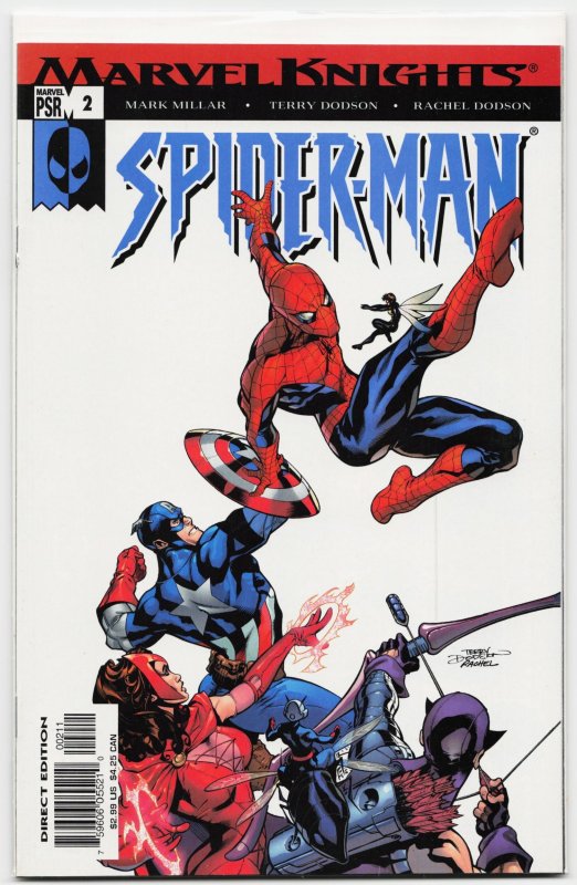 Marvel Knights Spider-Man #2 (Marvel Comics, 2004), raw, ungraded comic book — front cover