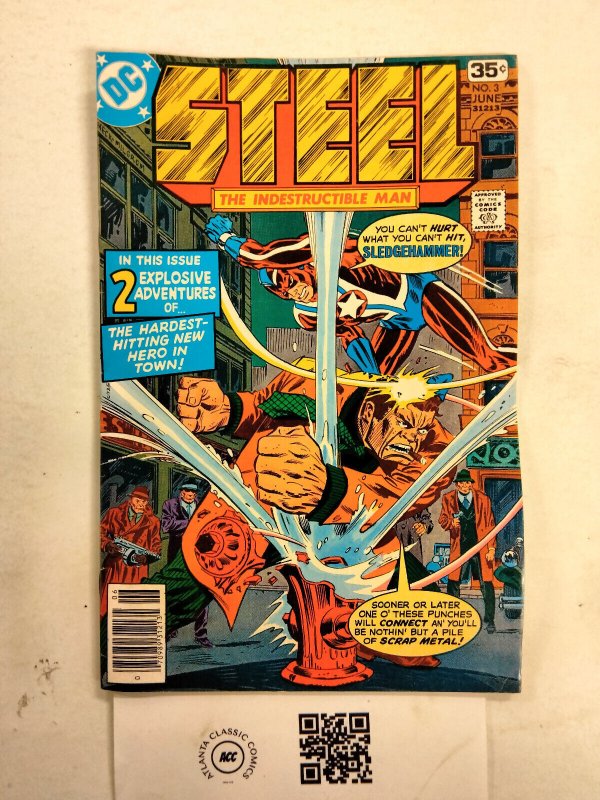 Steel Indestructible Man #3 (DC Comics), raw comic book in VF condition — front cover