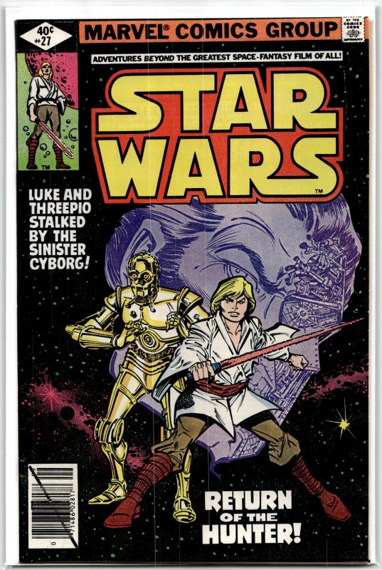 Star Wars #27 (Marvel Comics, 1979), raw, ungraded comic book — front cover