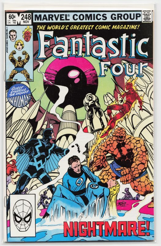 Fantastic Four #248 (Marvel Comics, 1982), raw, ungraded comic book — front cover