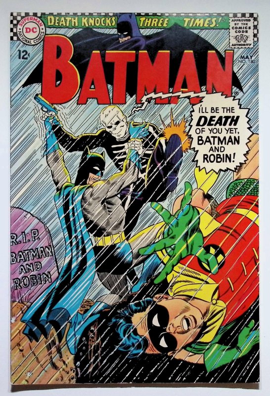 Batman #180 (DC Comics, 1966), raw, ungraded comic book — front cover