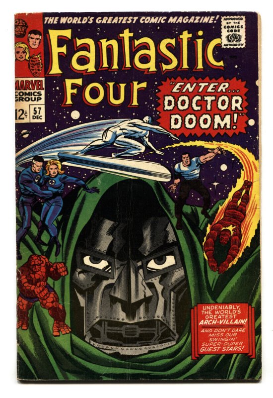 Fantastic Four #57 - 1966 - Marvel - FN+ - Comic Book (Marvel Comics, 1966), raw comic book in FN+ condition — front cover