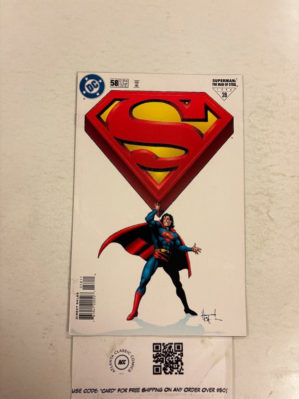 Superman the Man of Steel #58 (DC Comics), raw comic book in NM condition — front cover