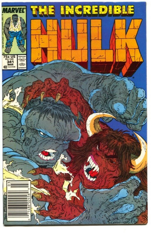 Incredible Hulk #341 - 1988 - Marvel - Vf/nm - Comic Book (Marvel Comics, 1988), raw comic book in VF/NM condition — front cover