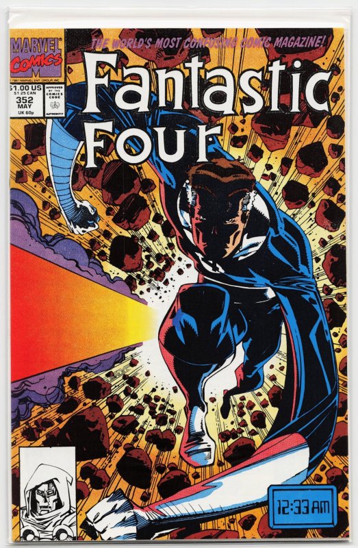 Fantastic Four #352 (Marvel Comics, 1991), raw, ungraded comic book — front cover