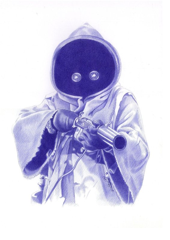 Jawa, High-quality A4 Lithograph. Artist: Miguel Alfaro, raw, ungraded comic book — front cover