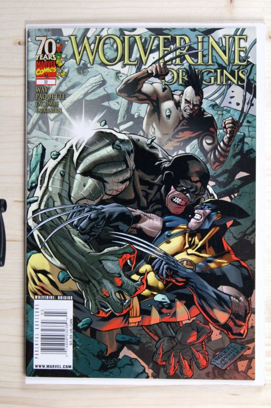 Wolverine: Origins #32 (Marvel Comics, 2008), raw comic book in NM- 9.2 condition — front cover
