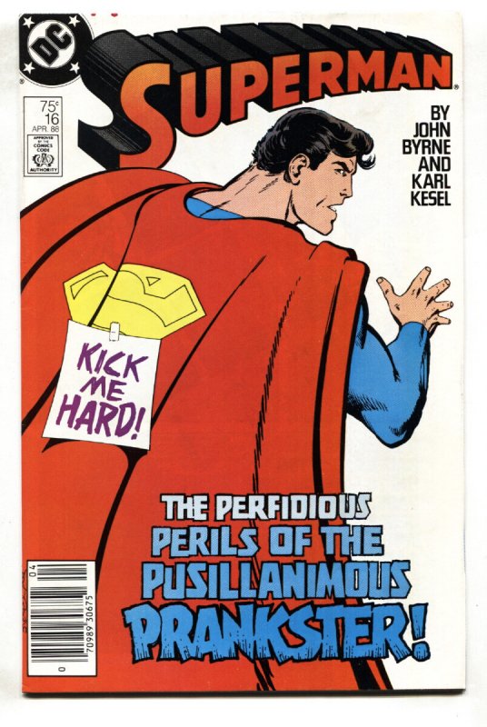 Superman #16 - 1987 - DC - Fn/vf - Comic Book (DC Comics, 1987), raw comic book in FN/VF condition — front cover