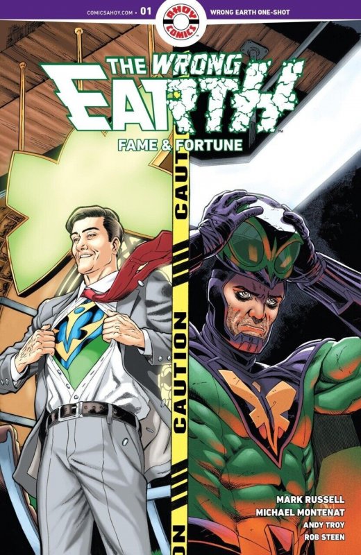 The Wrong Earth: Fame & Fortune #1 (2022), raw comic book in NM condition — front cover