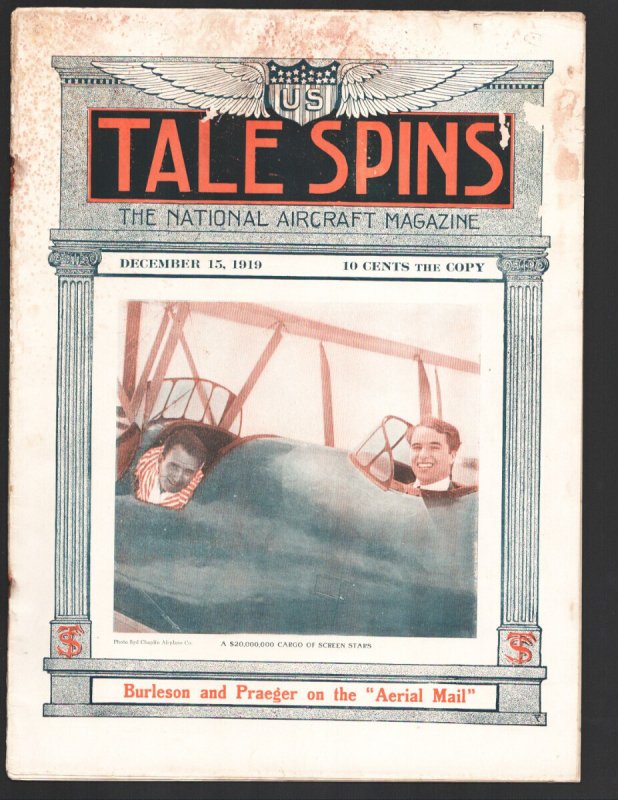 Tale Spins 1/1/1920-National Aircraft Magazine-Vintage Aviation-Aircraft in T..., raw, ungraded comic book — front cover