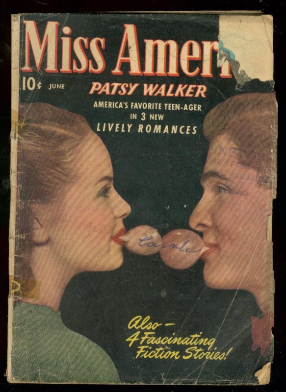 Miss America v.7 #11 (1948), raw, ungraded comic book — front cover