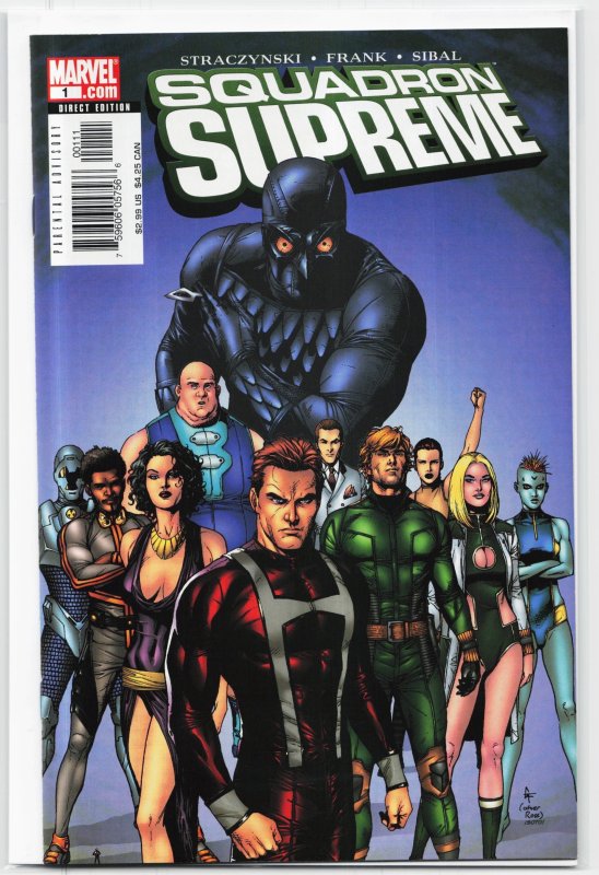 Squadron Supreme #1 (2006), raw, ungraded comic book — front cover
