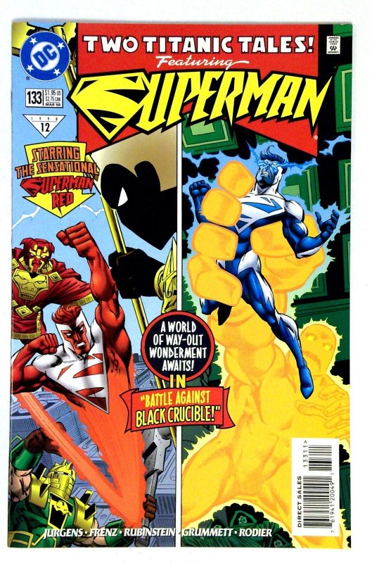Superman #133 (DC Comics, 1998), raw comic book in NM- condition — front cover